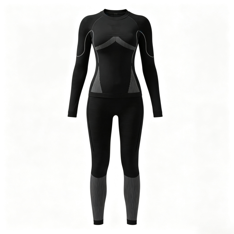 Women’s Black Thermal Base Layer Set