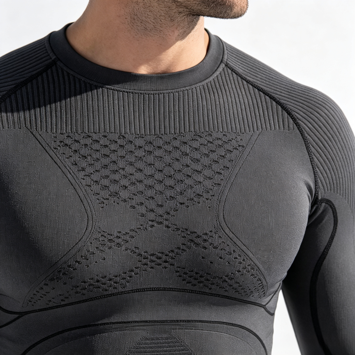 Men’s Dark Gray Thermal Base Layer Set