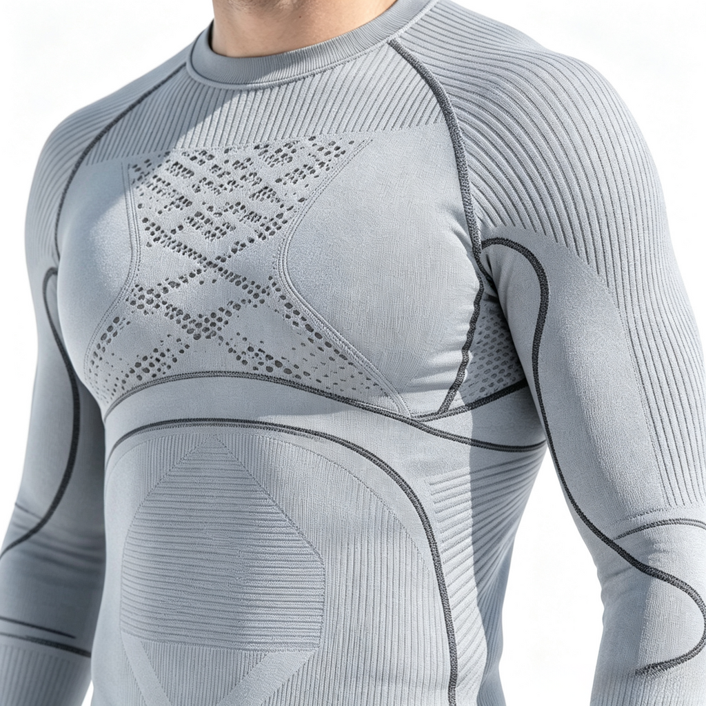 Men’s Gray Thermal Base Layer Set