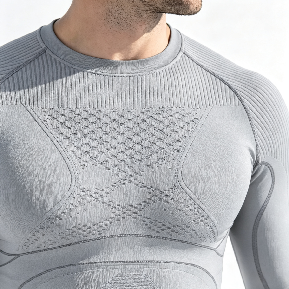 Men’s Gray Thermal Base Layer Set