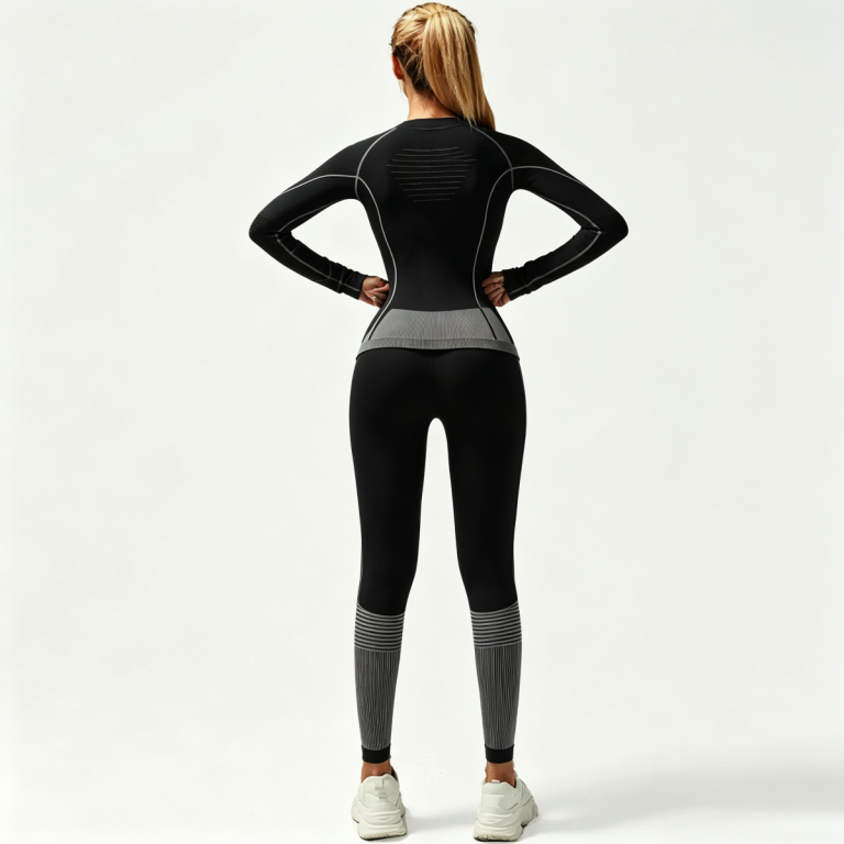 Women’s Black Thermal Base Layer Set